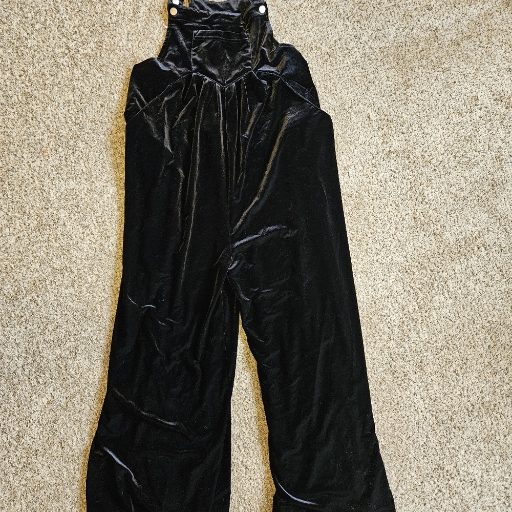 BiBi velvet, wide leg, overall/jumpsuit